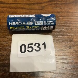 ✅ Hercules 7/8" Bi-Metal Hole Saw M42 Cobalt Metal Wood Drill 57691 #️⃣0531
